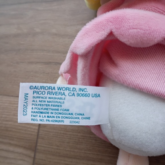 Dr Seuss Cindy Lou Who Plush Doll 11" Stuffed Toy Pink Dress Girl Aurora 2020 - Picture 5 of 5